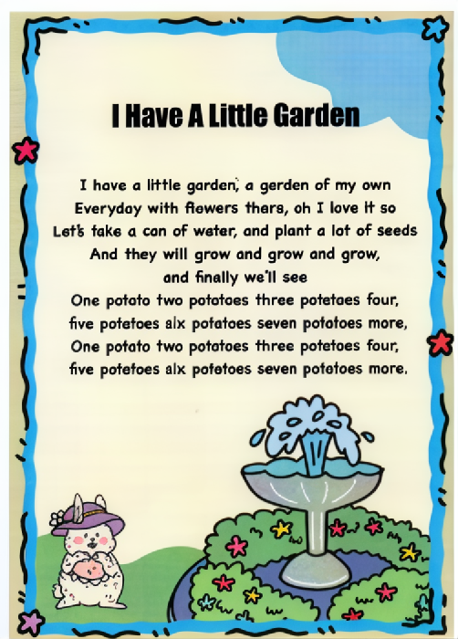 I have a little garden