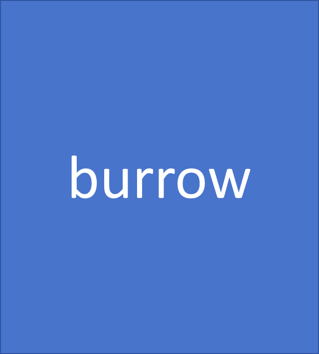 burrow