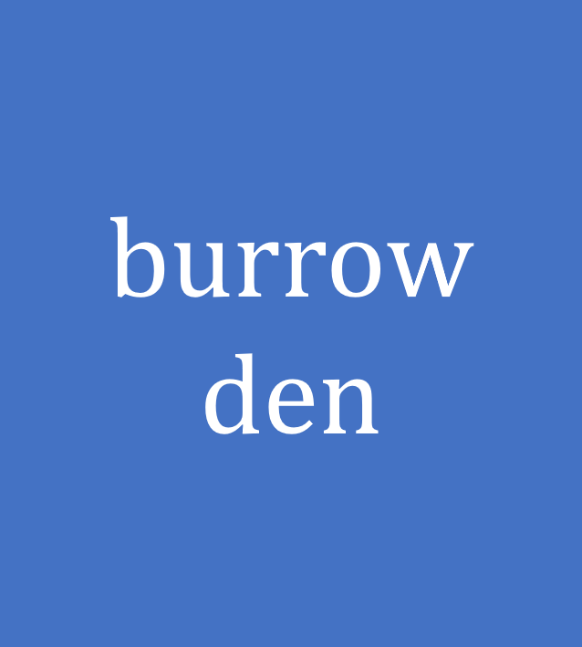 burrow