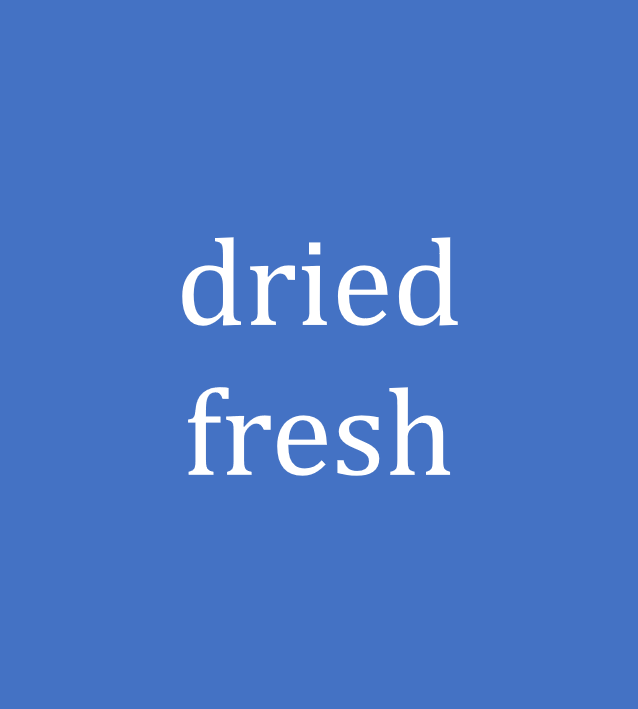 dried