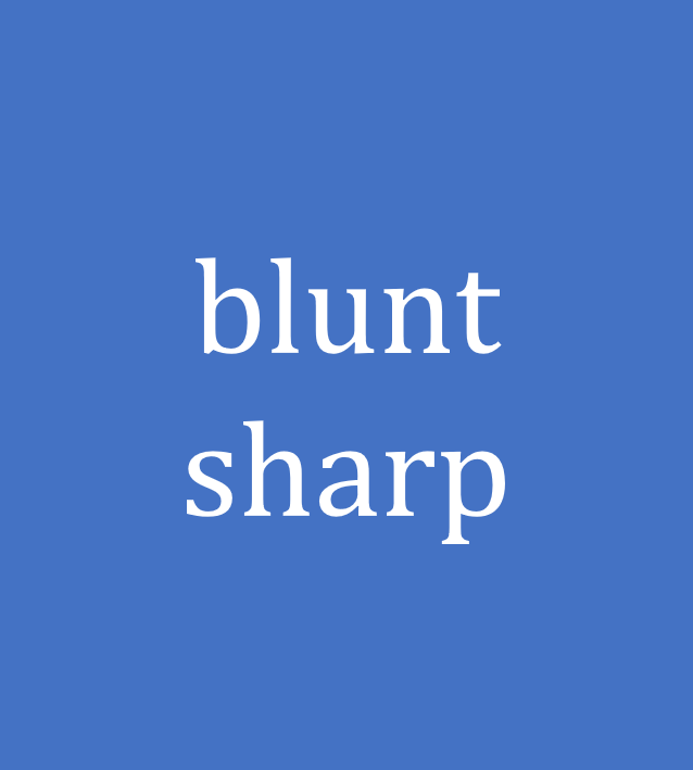 blunt