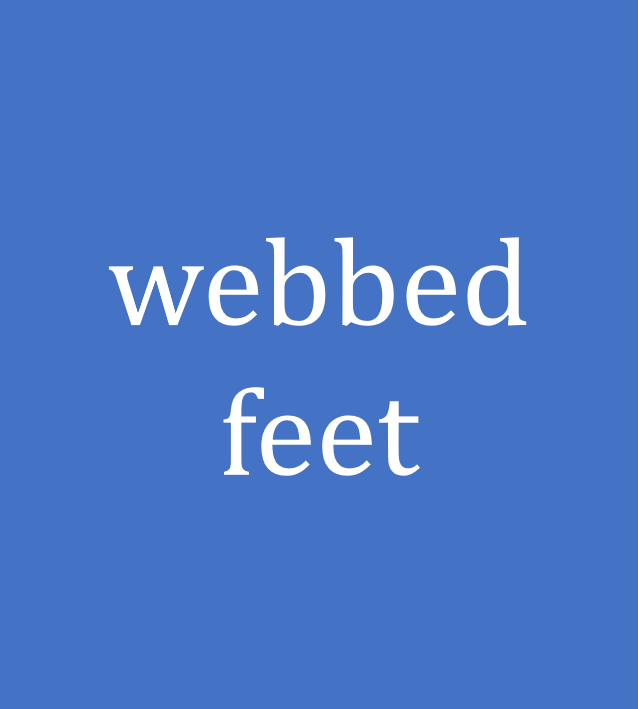 webbed feet