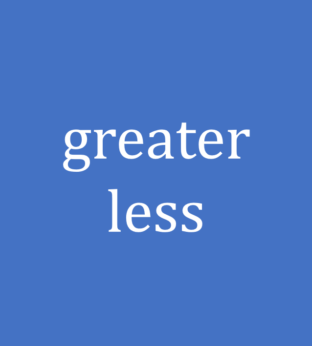 greater