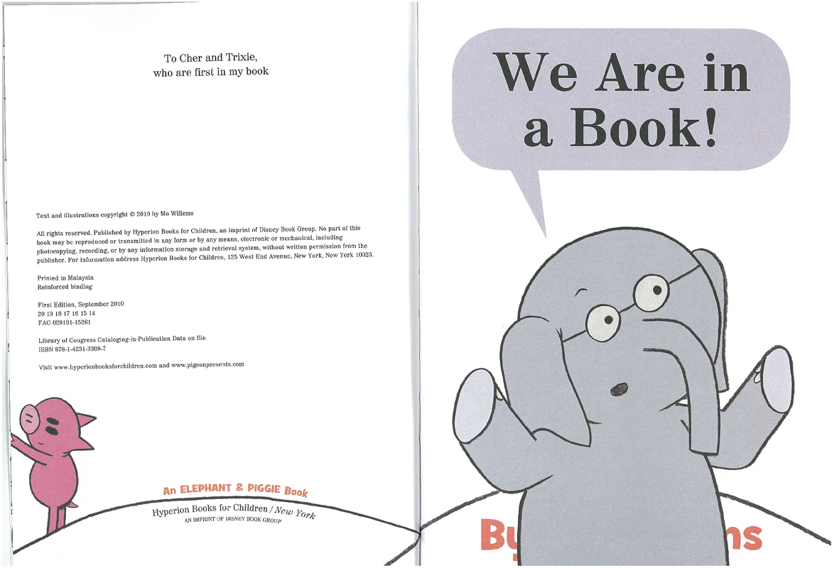 We are in a book