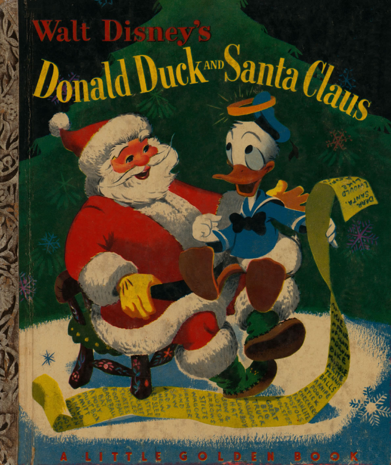 Walt Disney_Donald Duck and Santa