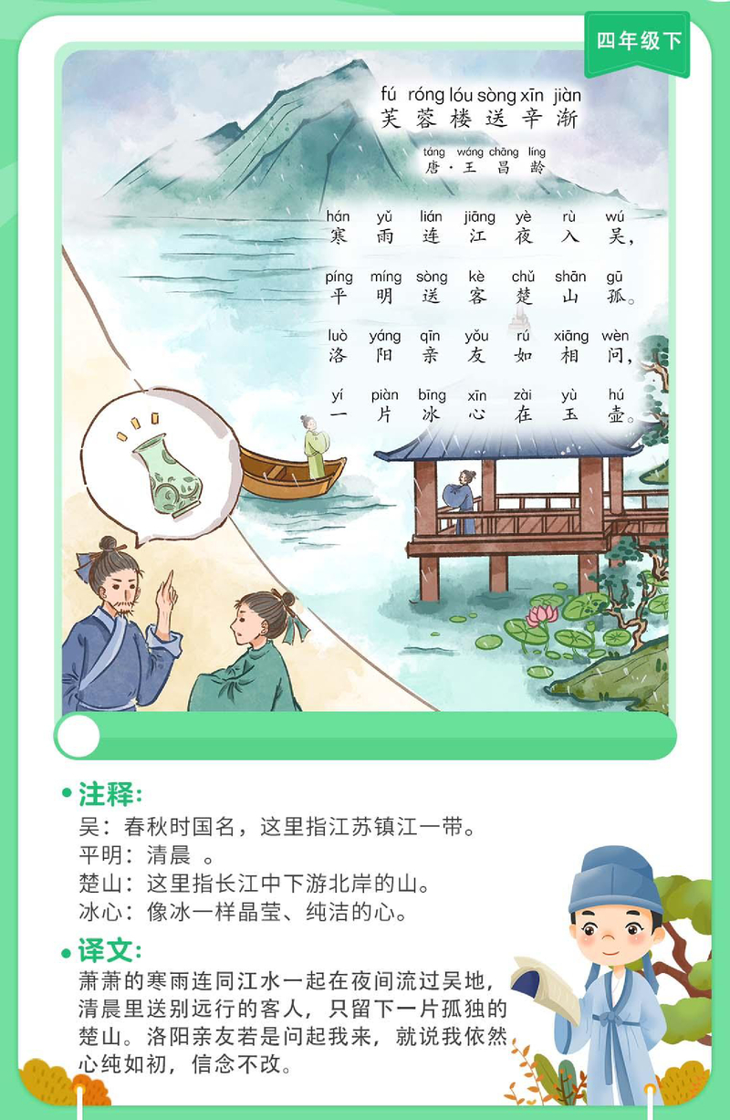 芙蓉楼送辛渐