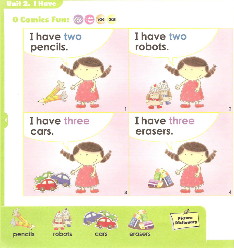 two three