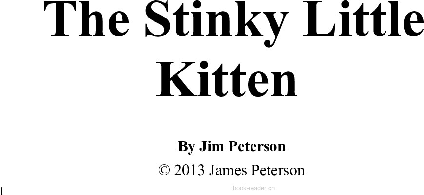 The Stinky Kitten – Kids Story with a Moral