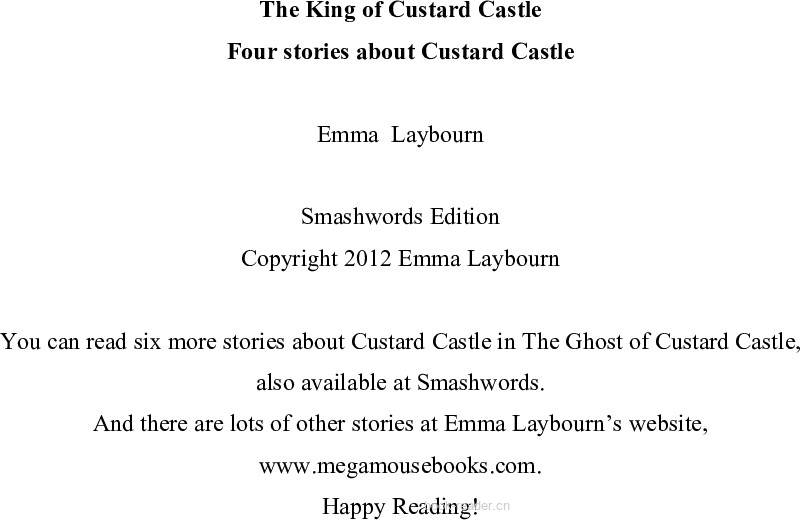 The King of Custard Castle