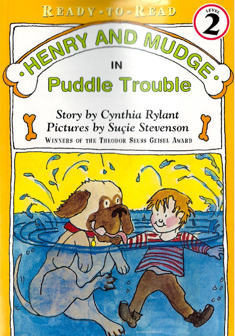 Henry and Mudge in puddle trouble