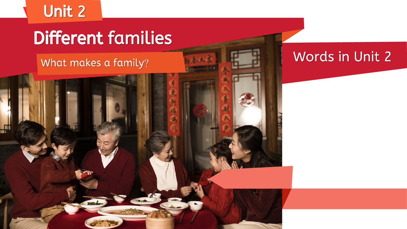Unit 2 Different families - words