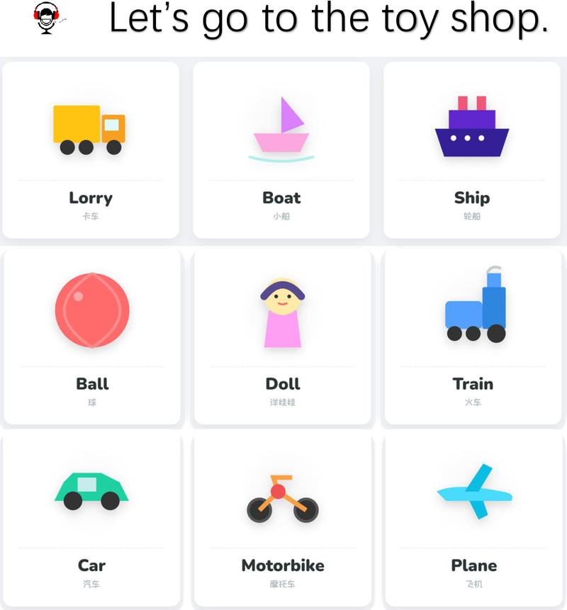 Unit 10-Let's go to the toy shop