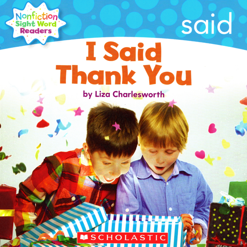I said thank you