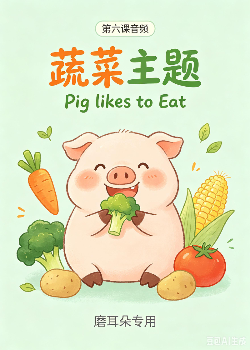 第六课音频 蔬菜主题 Pig likes to Eat