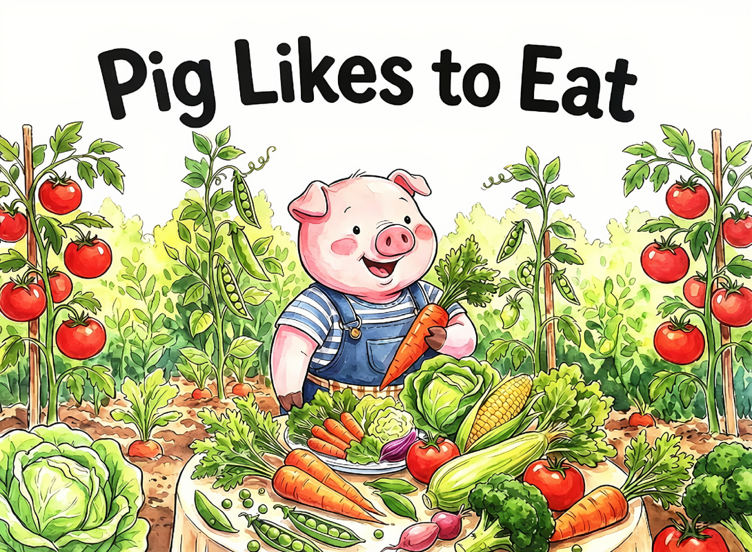 Pig likes to eat