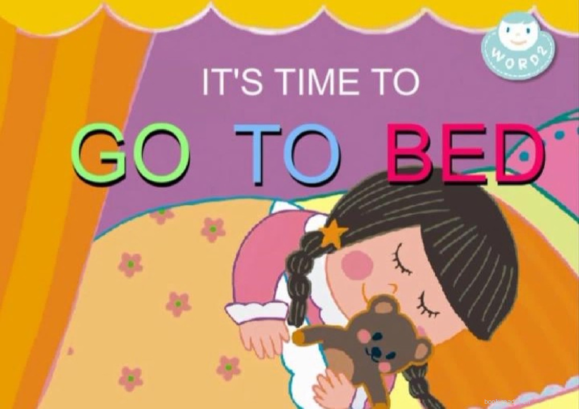 It’s time to go to bed