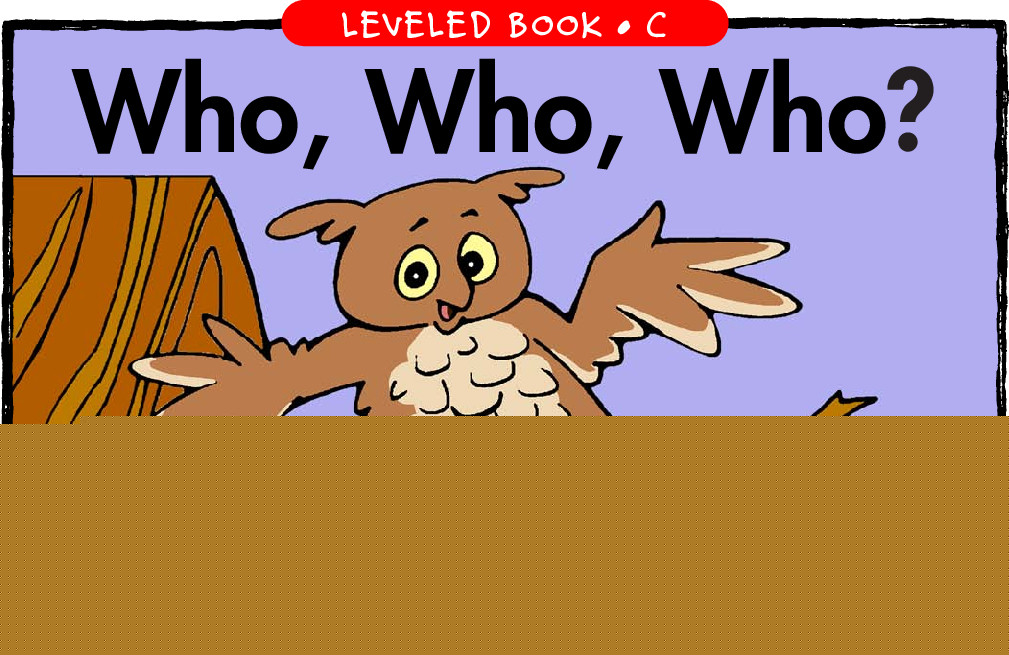Who, Who, Who？