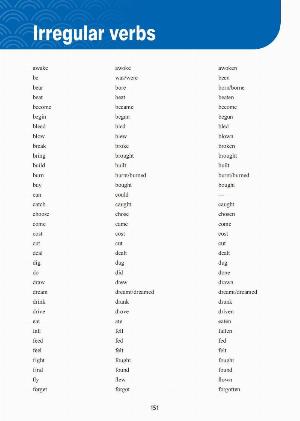 Irregular verbs
