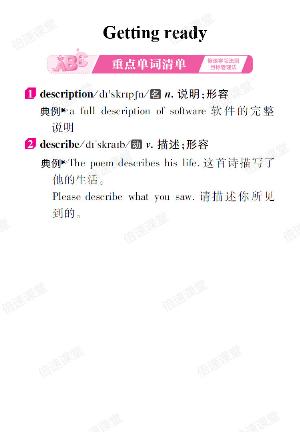 Unit 3（单词+课文+听力原文）