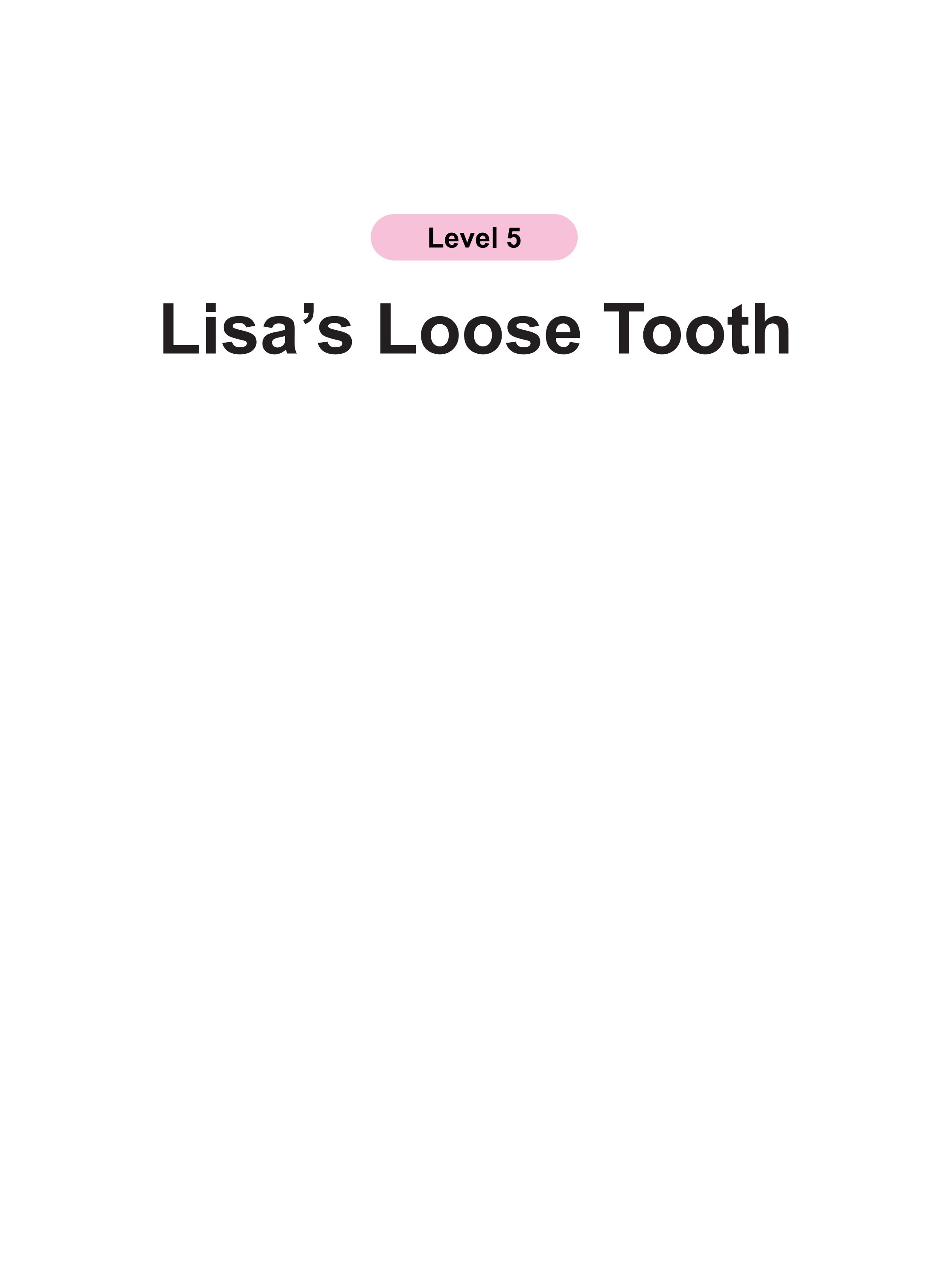 Lisa’s Loose Tooth