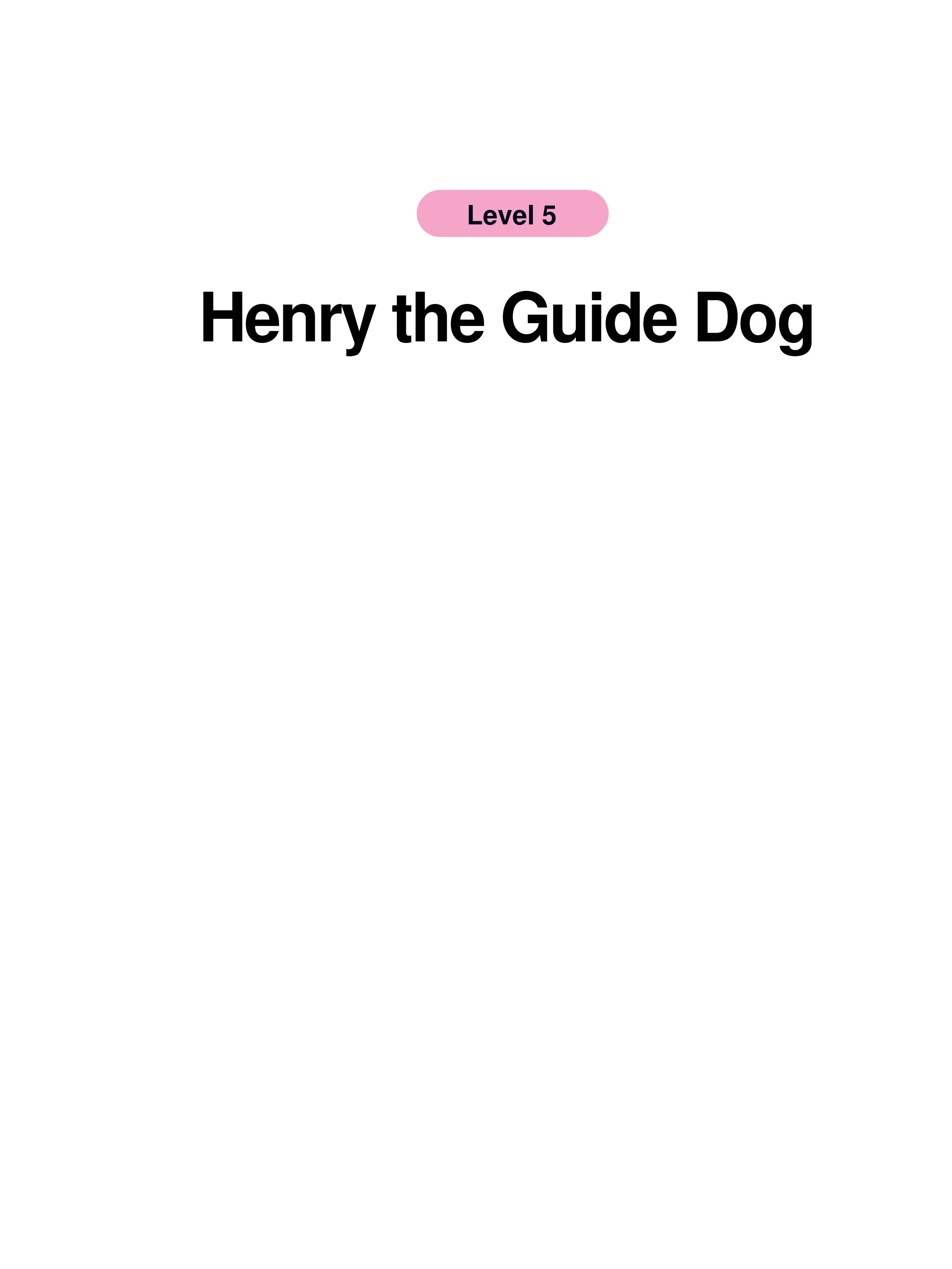Henry the Guide Dog