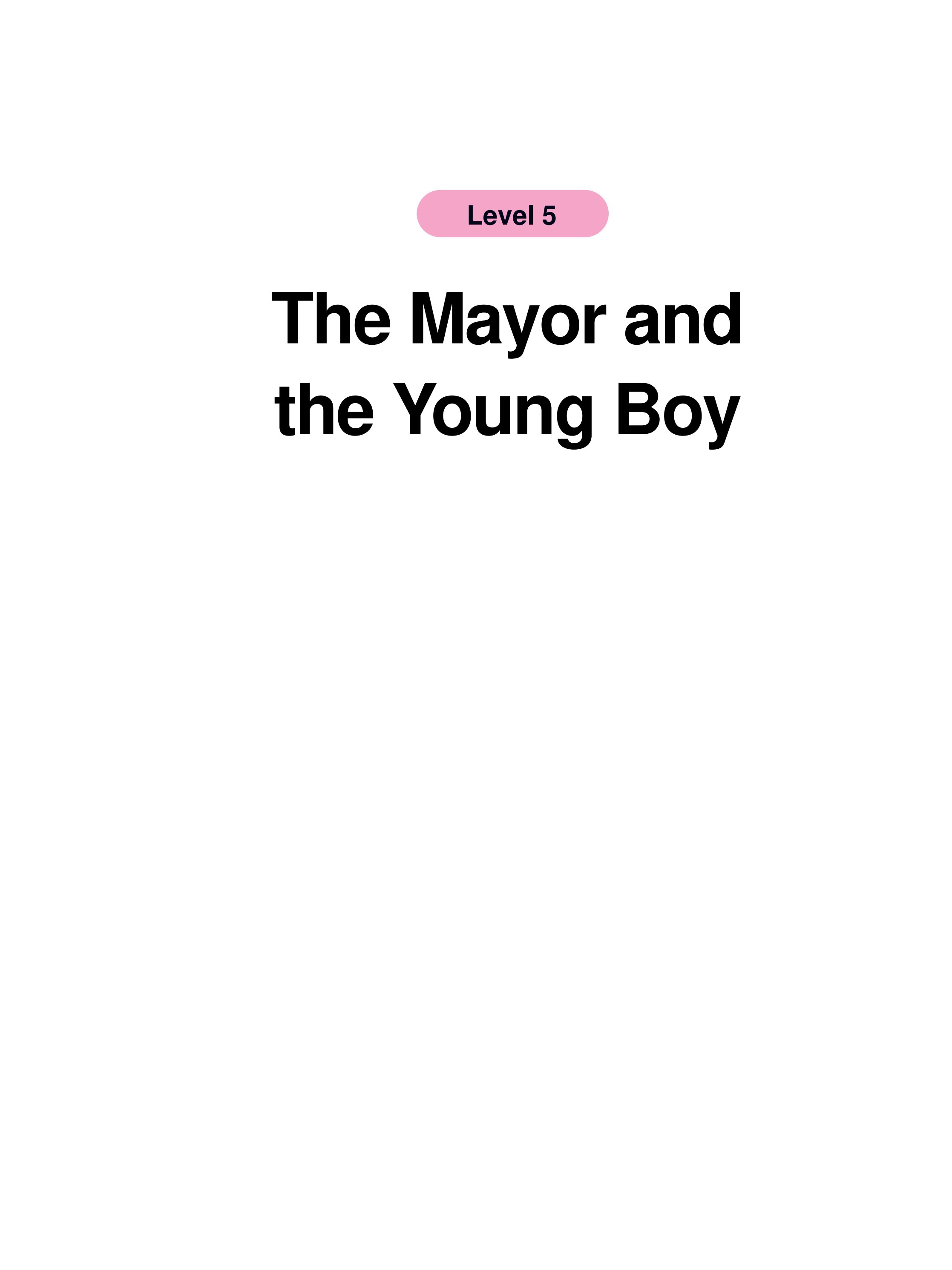 The Mayor and the Young Boy