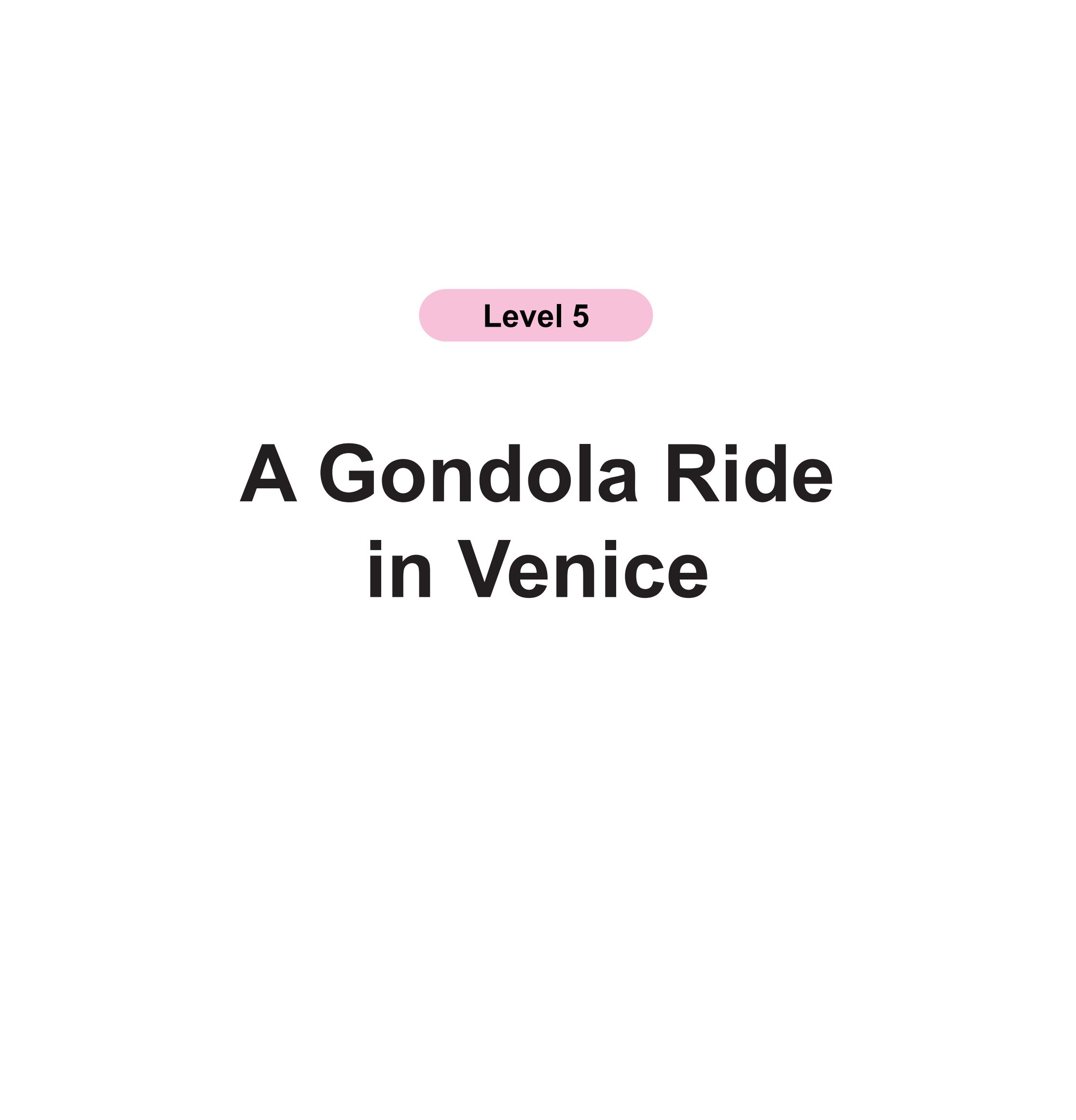 A Gondola Ride in Venice