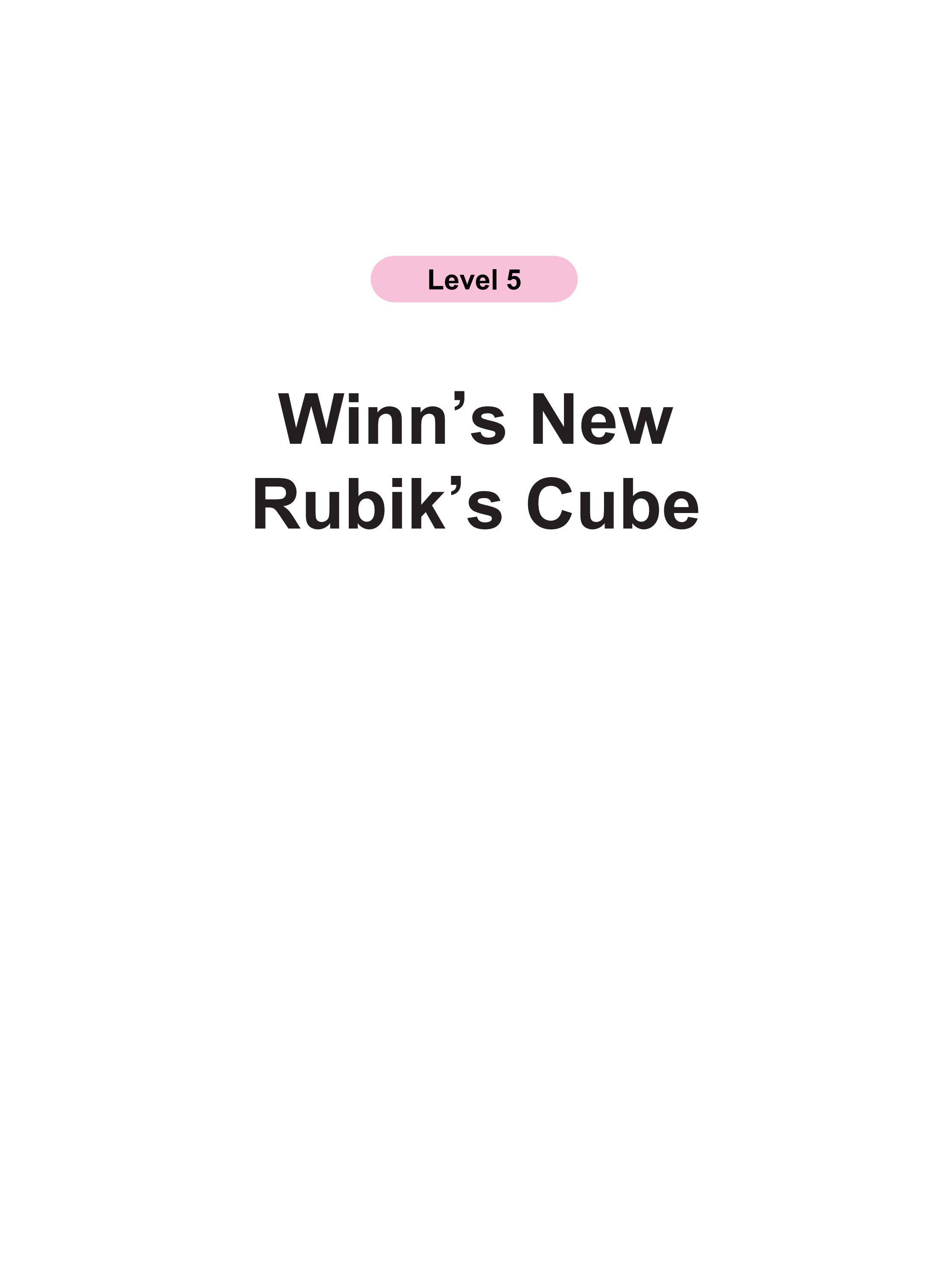 Winn’s New Rubik’s Cube