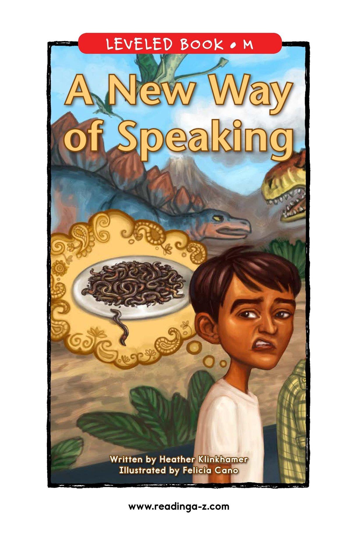 A New Way of Speaking