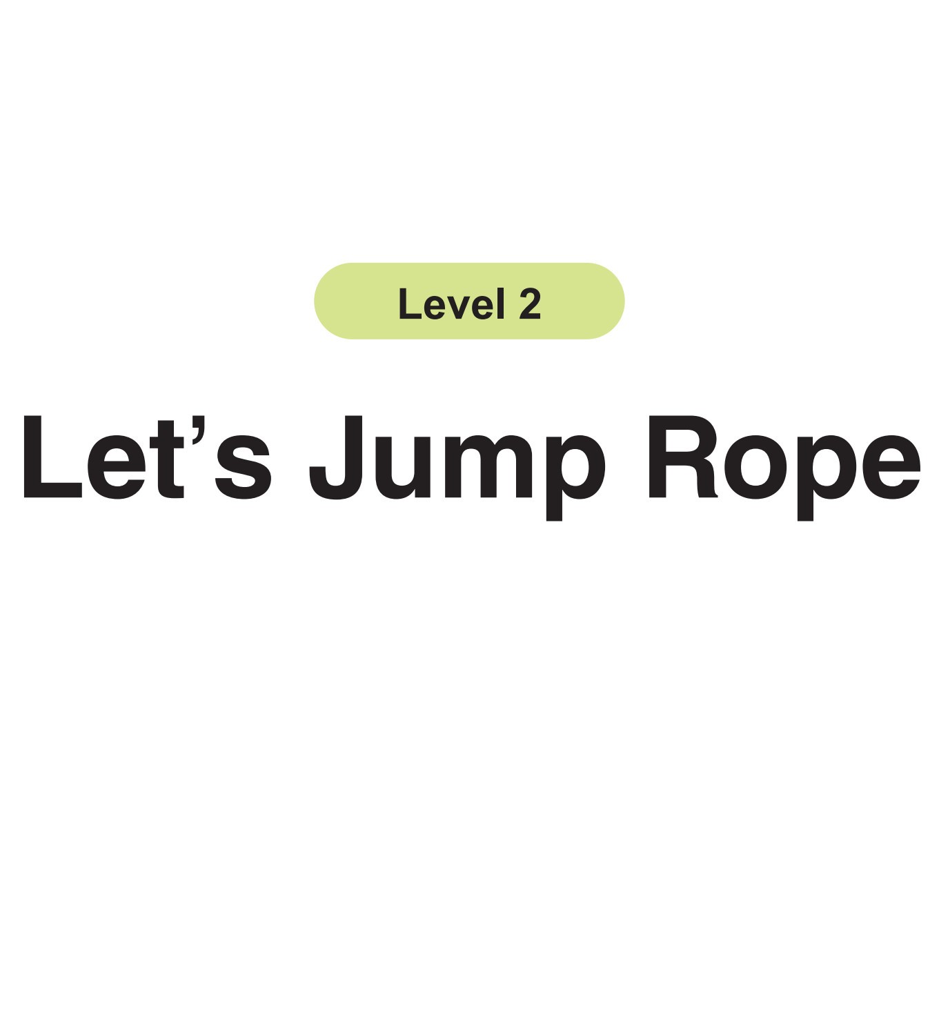 Let’s Jump Rope