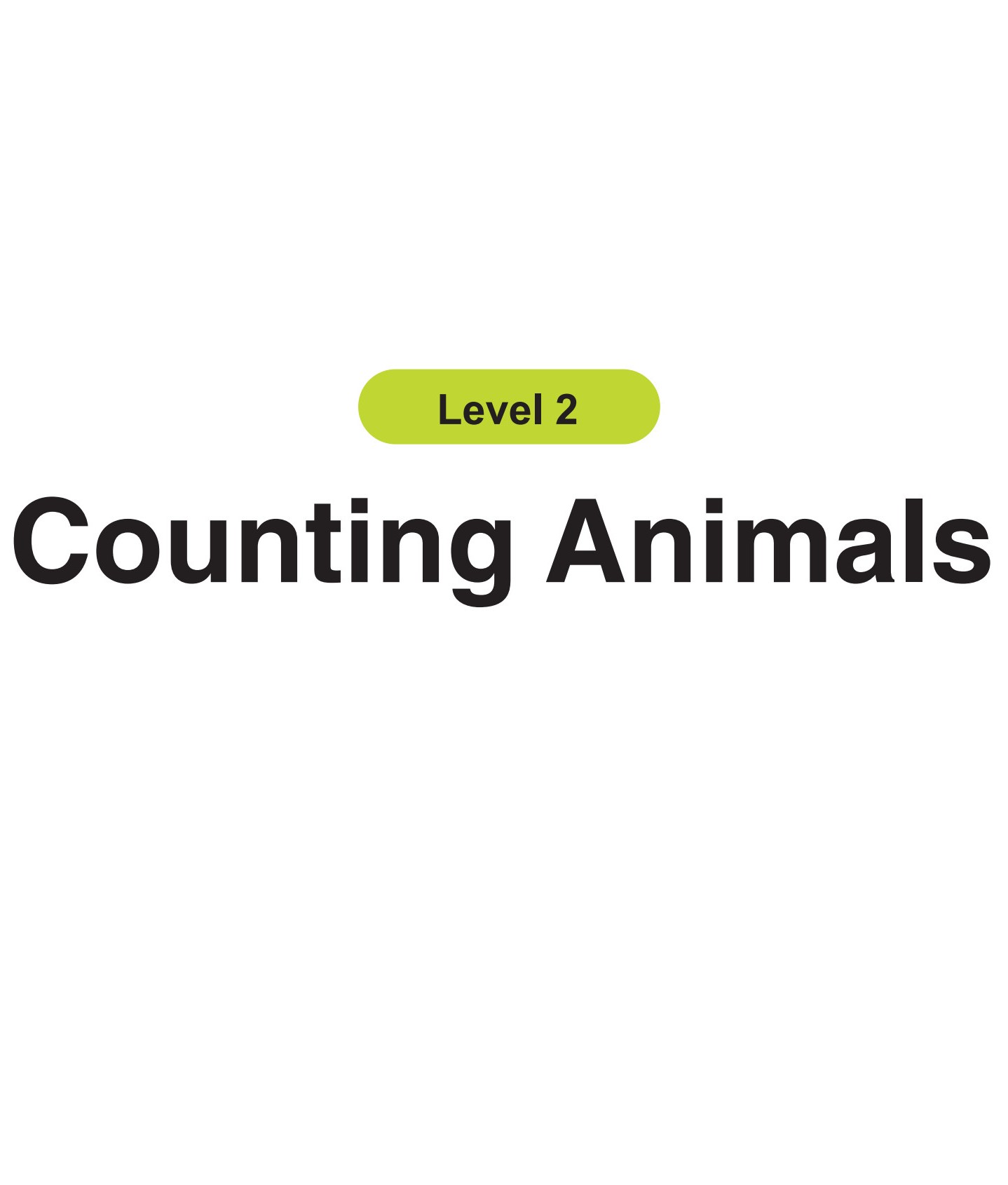 Counting Animals