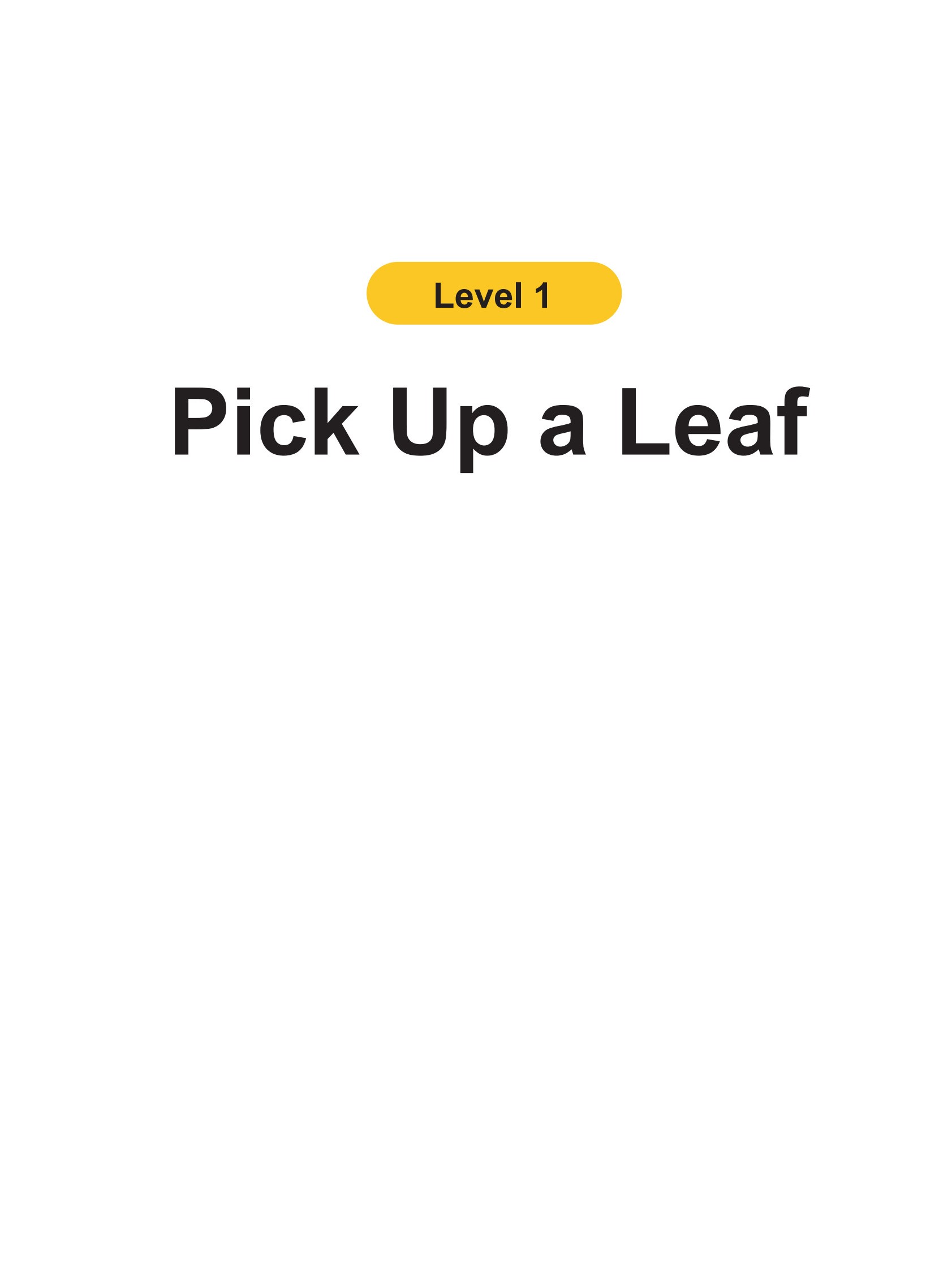 Pick Up a Leaf