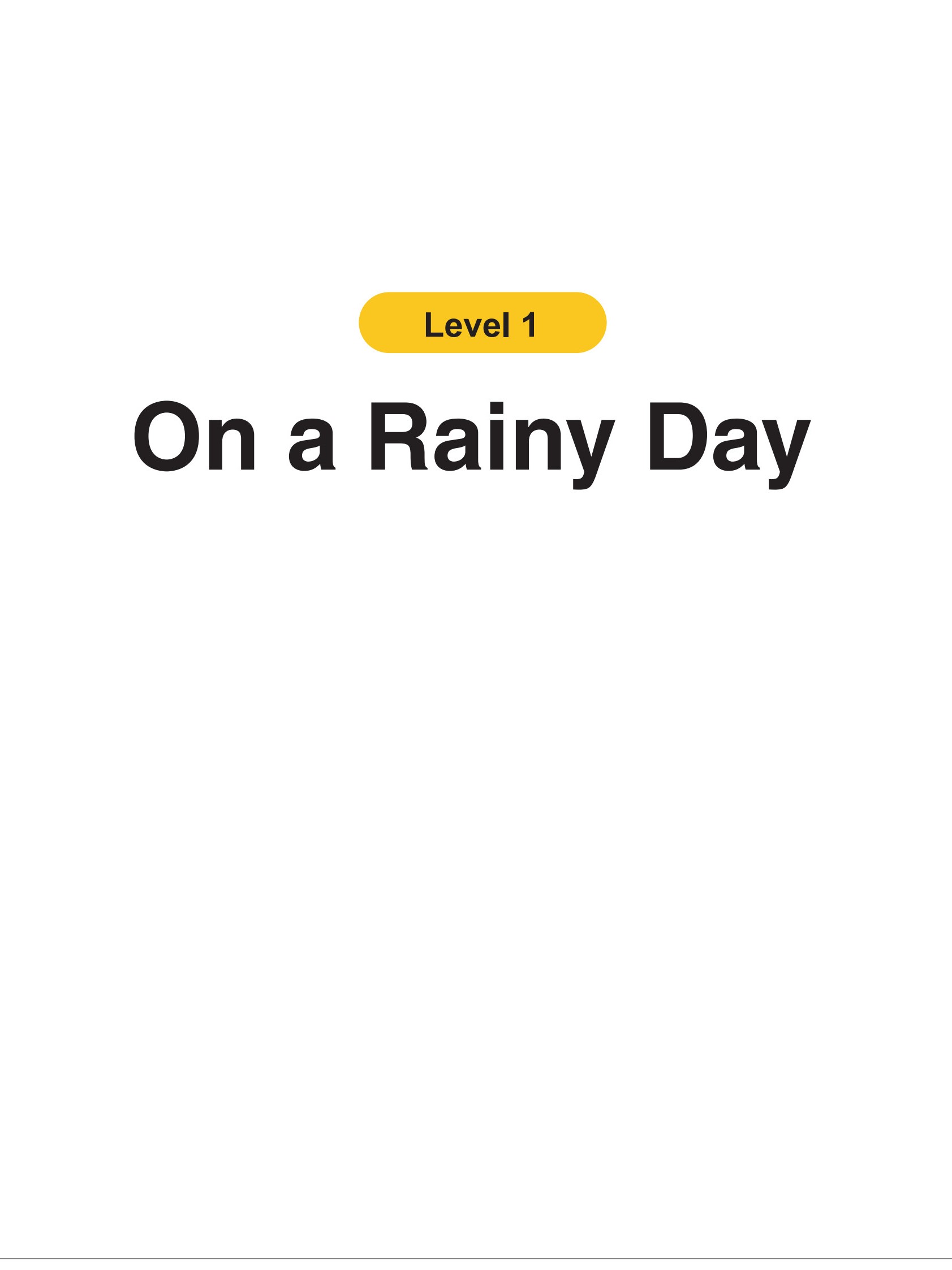 On a Rainy Day