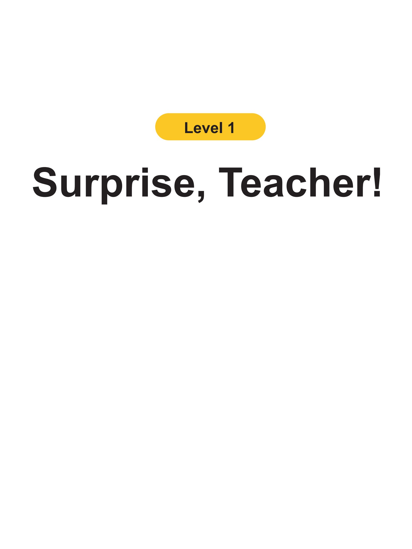Surprise, Teacher!
