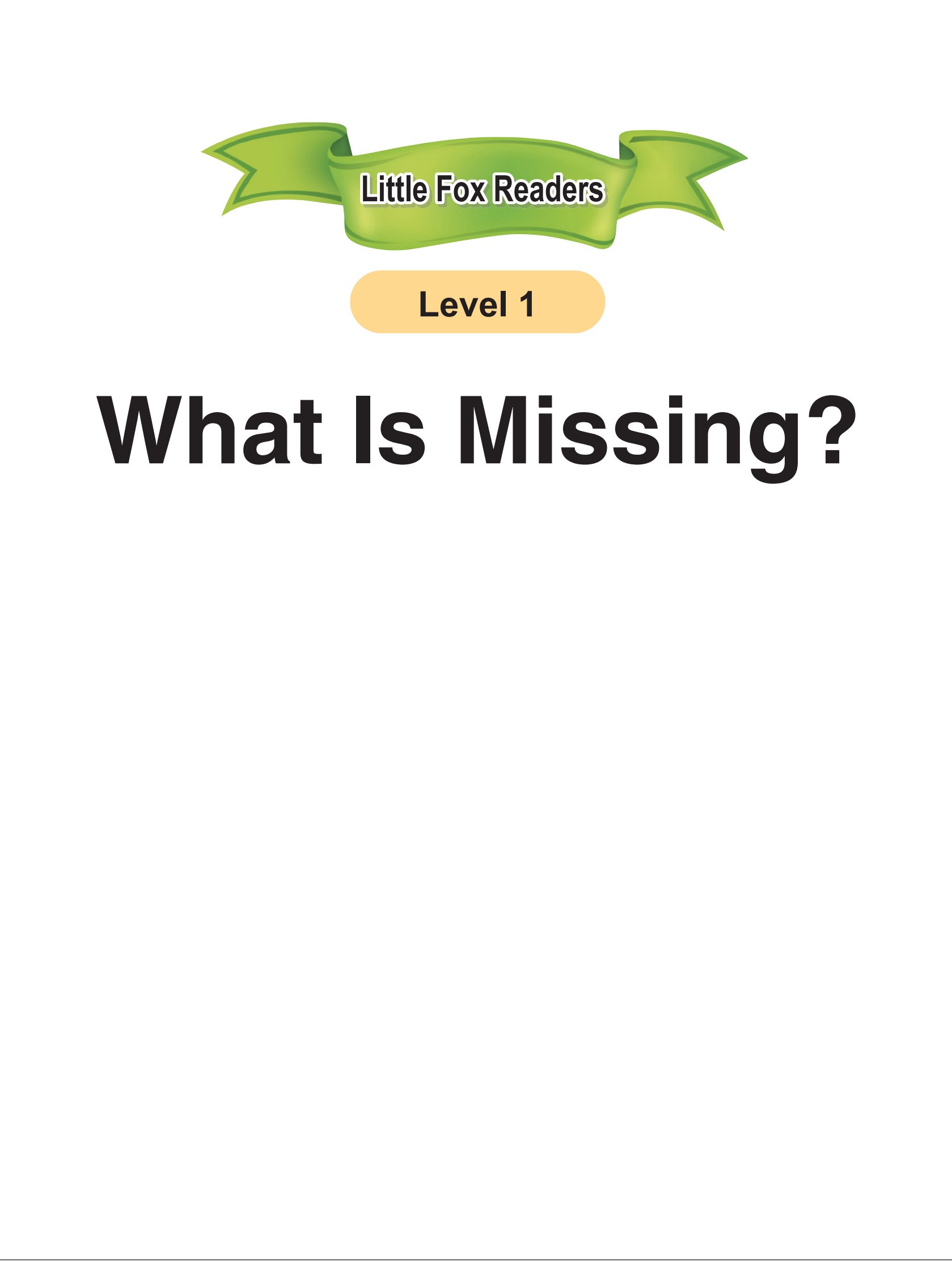 What Is Missing?