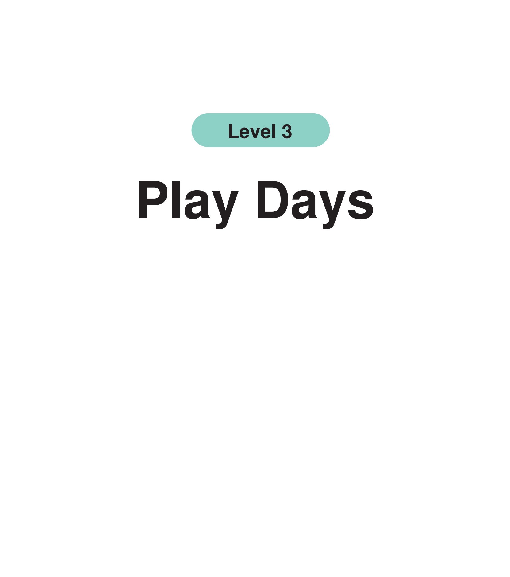Play Days