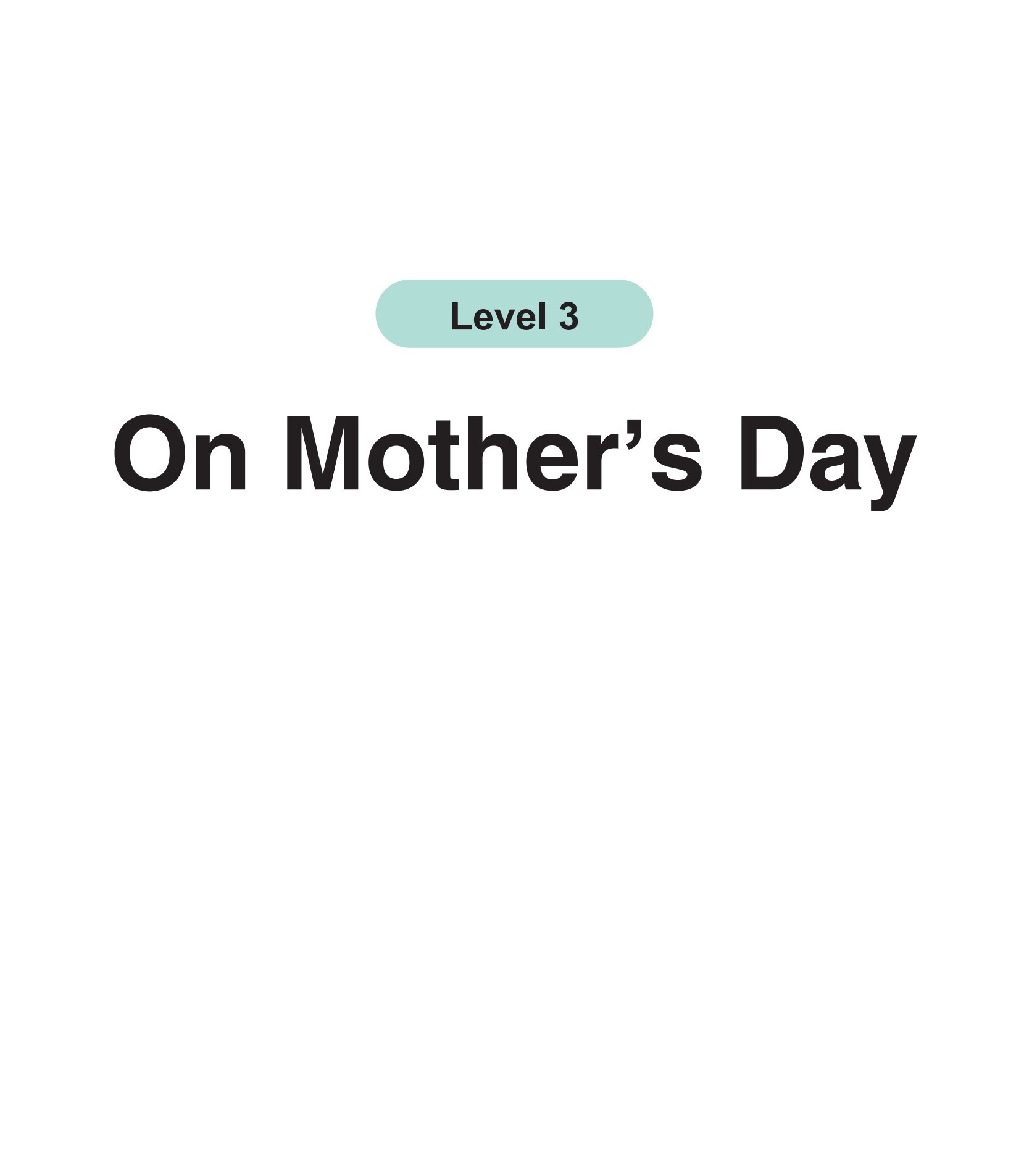 On Mother's Day