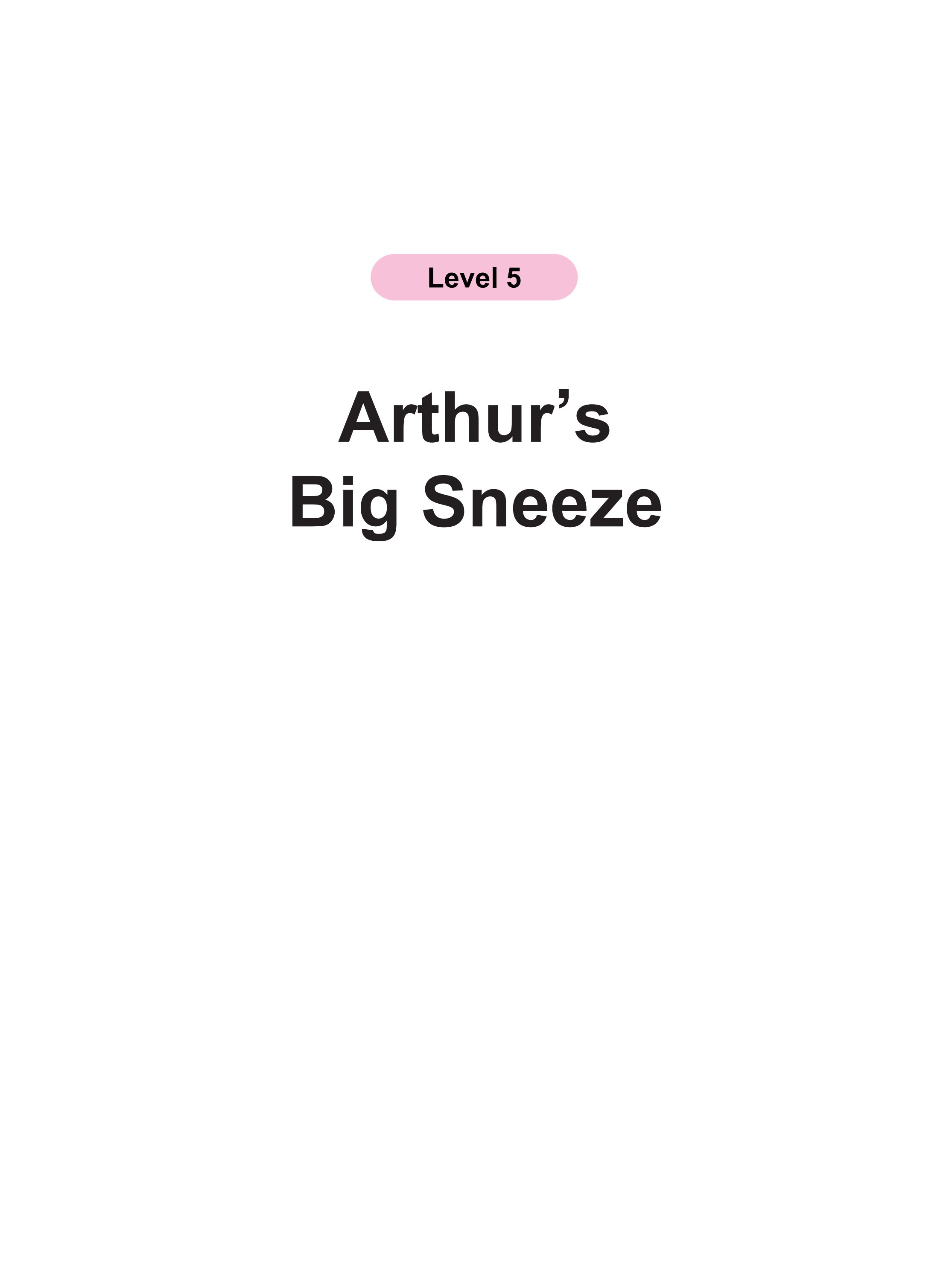 Arthur's Big Sneeze