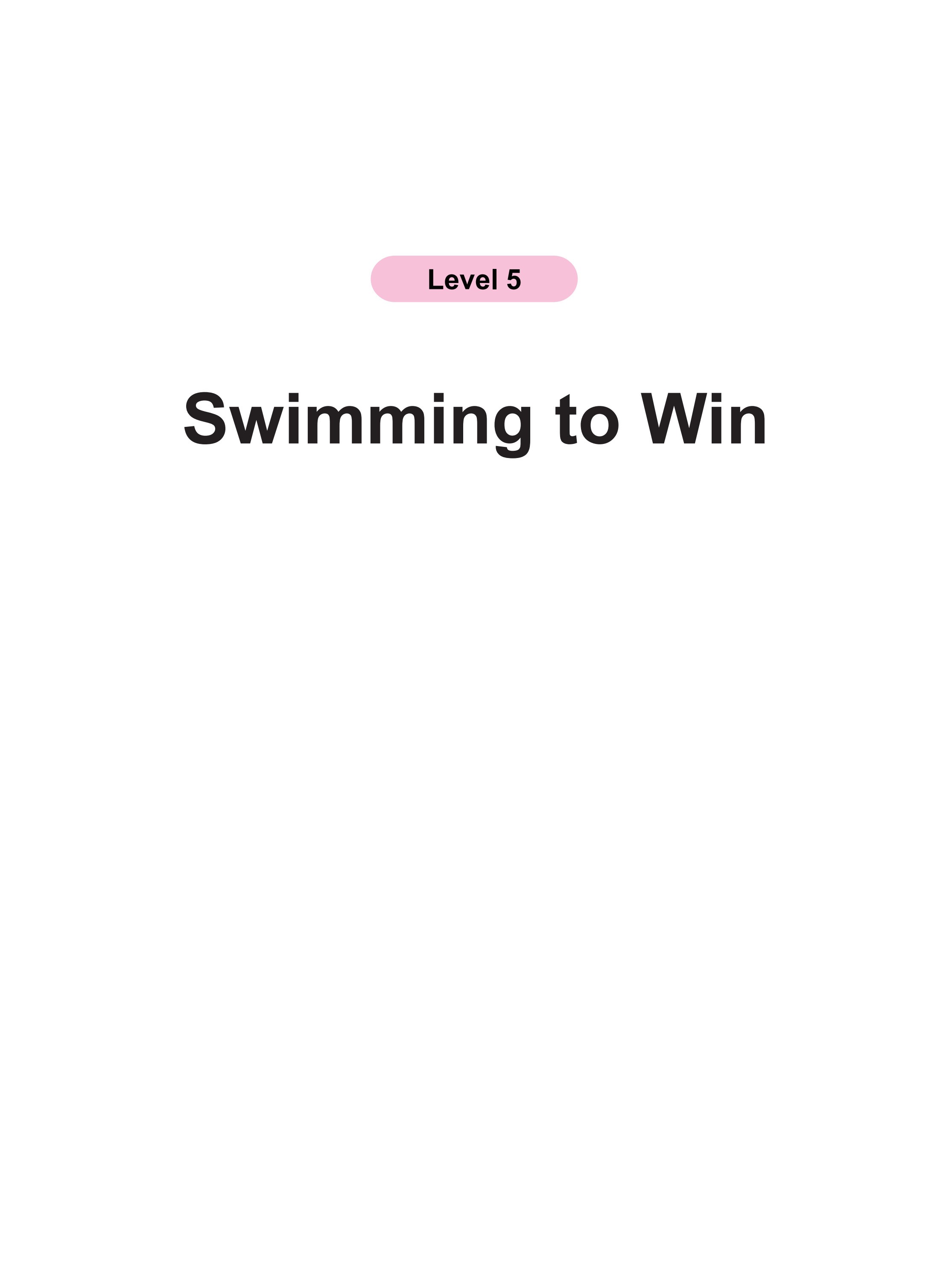 Swimming to Win