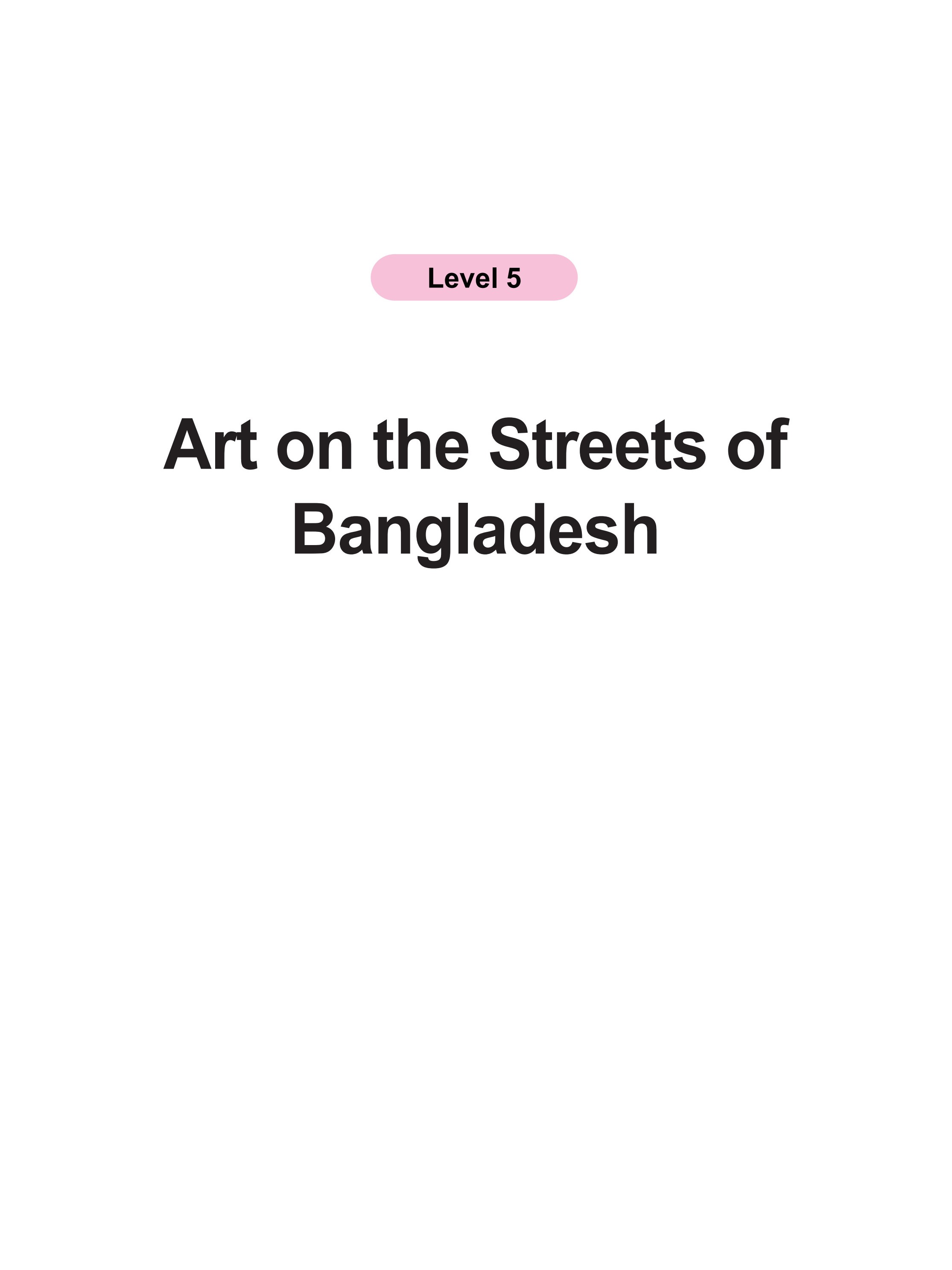 Art on the Streets of Bangladesh