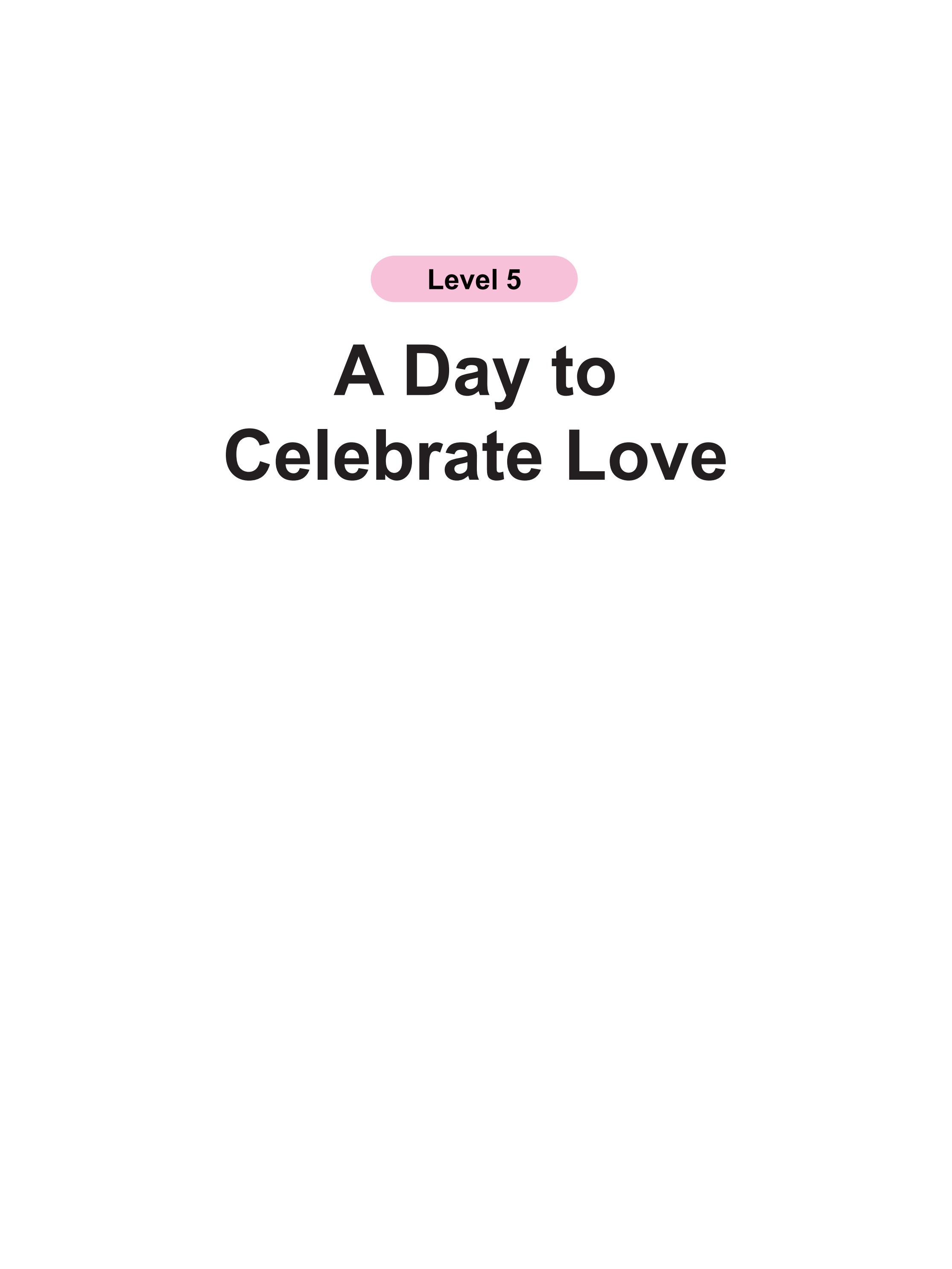 A Day to Celebrate Love