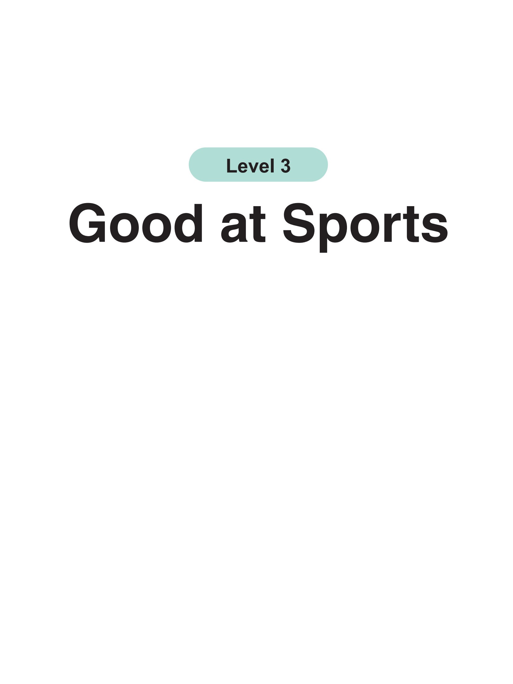 Good at Sports