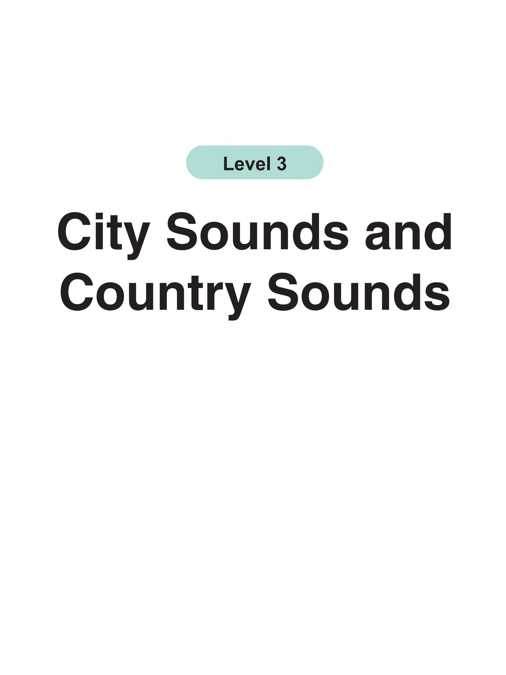 City Sounds and