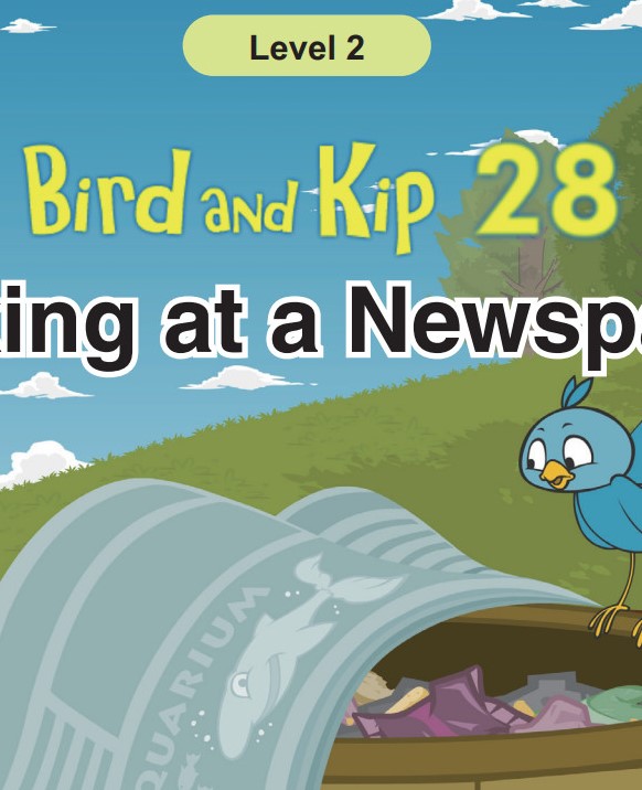 Looking at a Newspaper