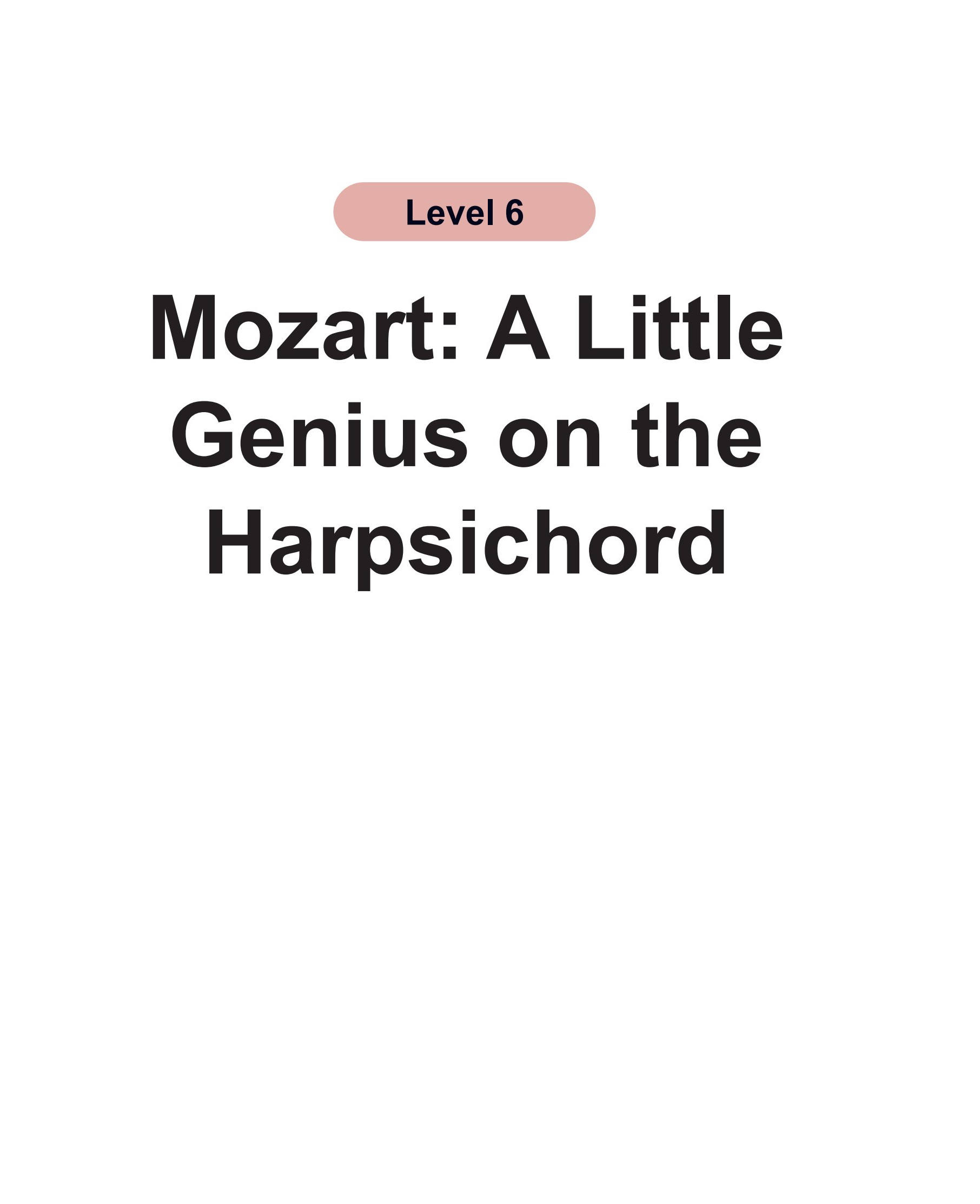 Mozart：A Little Genius on the Harpsichord