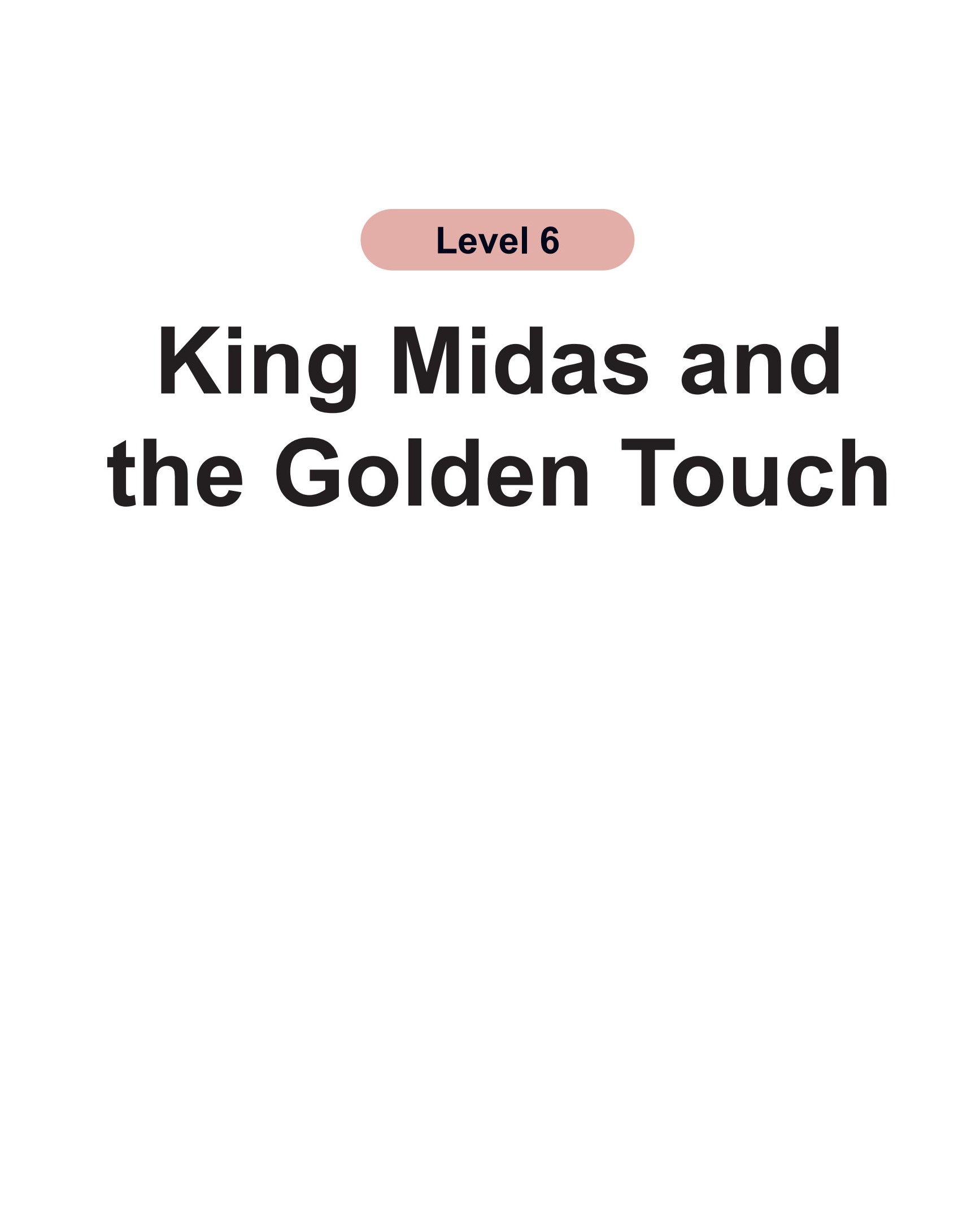 King Midas and the Golden Touch