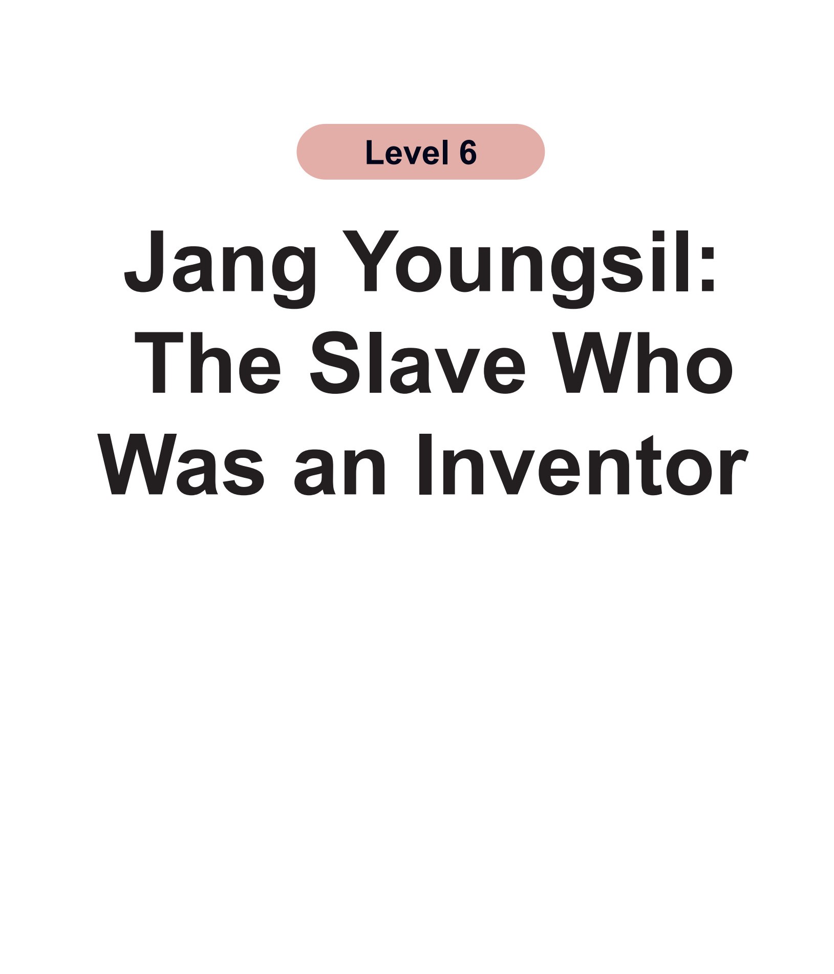 Jang Youngsil：The Slave Who Was an Inventor