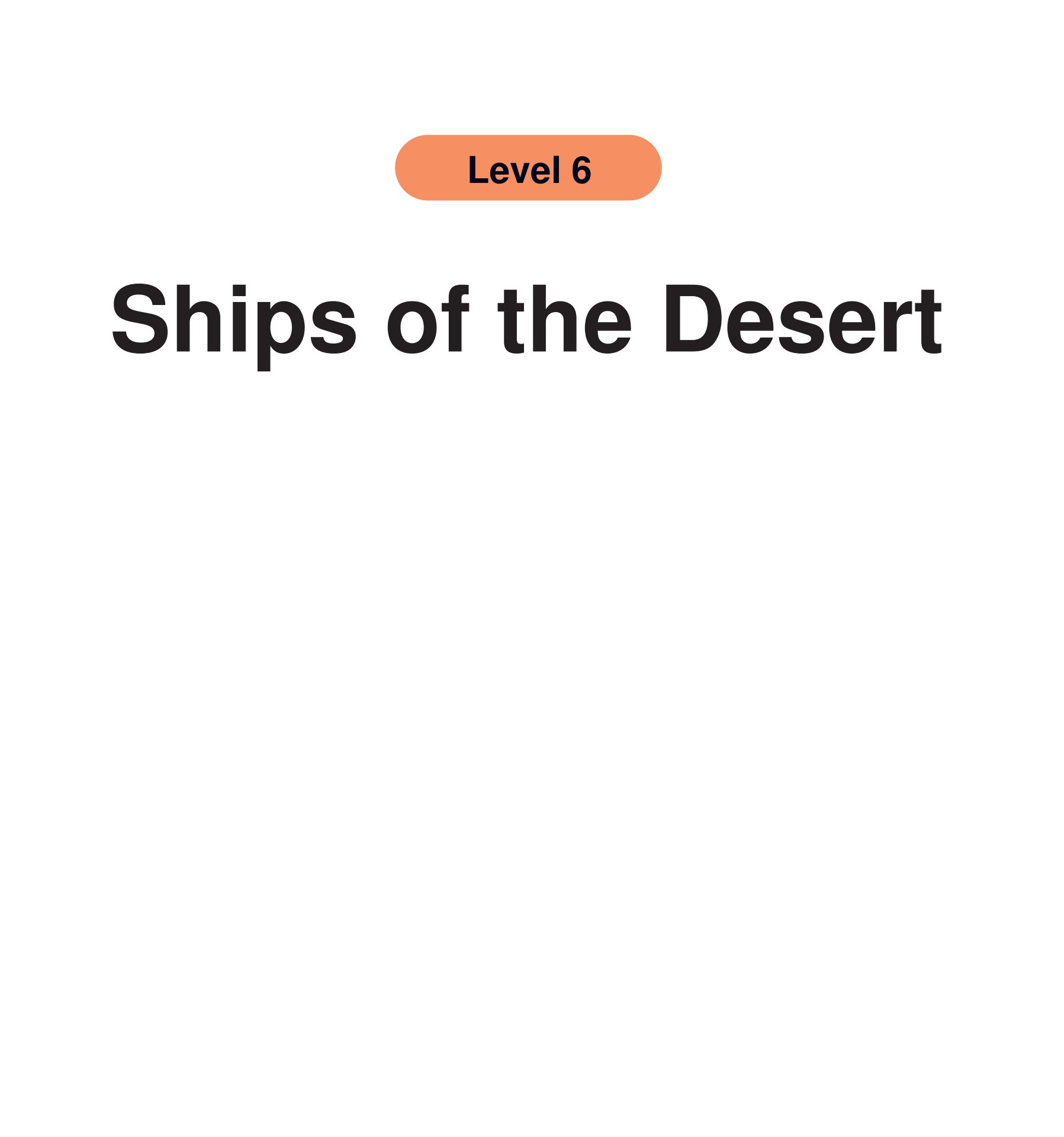 Ships of the Desert