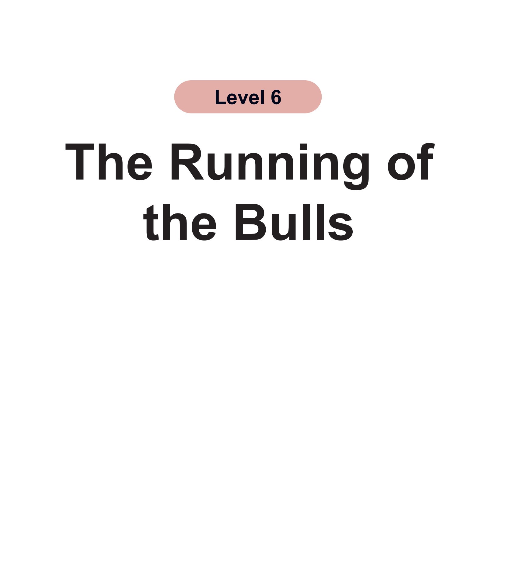 The Running of the Bulls