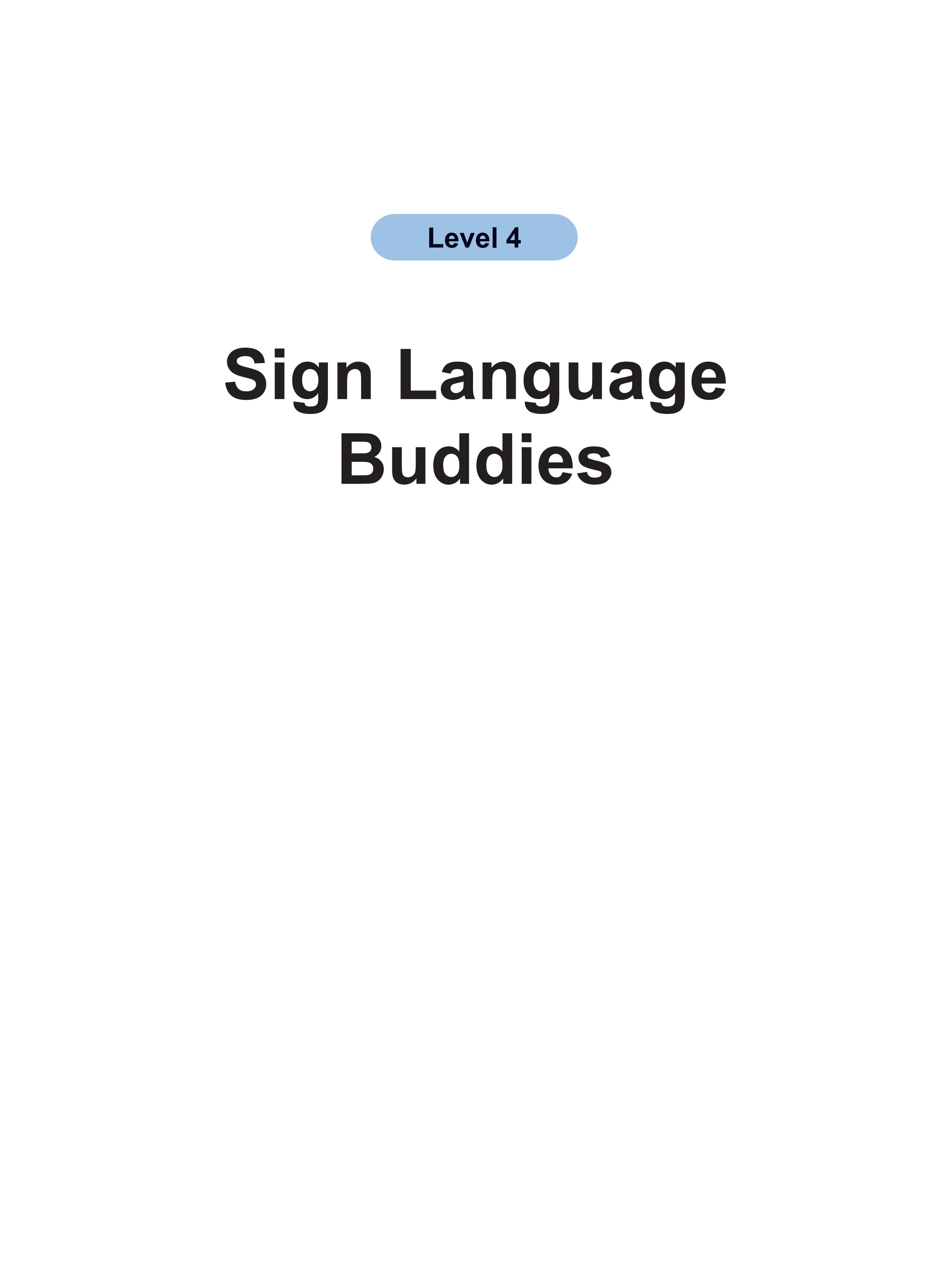 Sign Language Buddies
